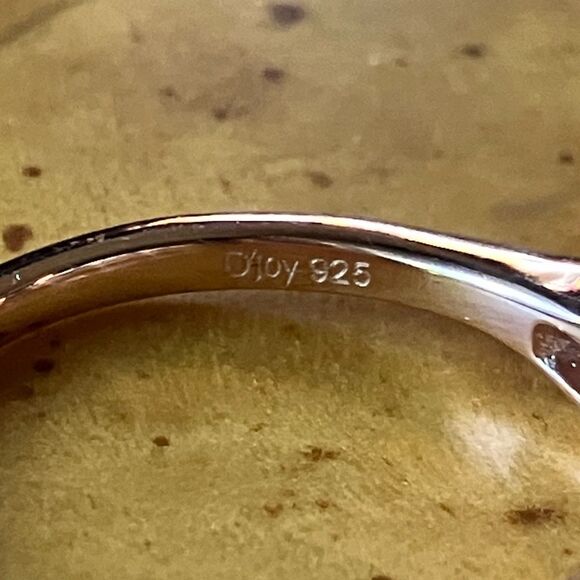 Genuine Blue Mystic Topaz Sterling Silver Ring Size 6 - Picture 5 of 8